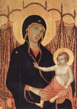 Duccio Di Buoninsegna - Rucellai Madonna (detail 1) 1285