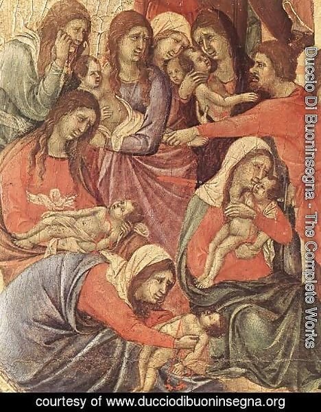 Duccio Di Buoninsegna - Slaughter of the Innocents (detail) 1308-11