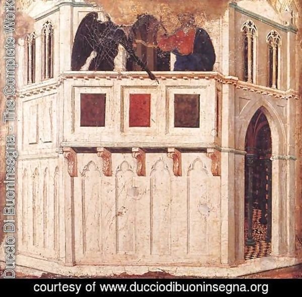 Duccio Di Buoninsegna - Temptation on the Temple 1308-11