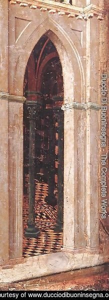 Duccio Di Buoninsegna - Temptation on the Temple (detail) 1308-11